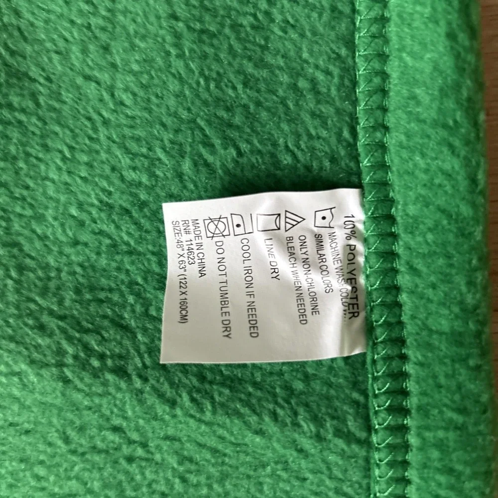 Vintage John Deere Fleece Throw Blanket 49x70 Tractor Model 40 Farming